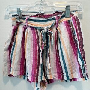 Altar'd State striped sparkly colorful shorts - size small